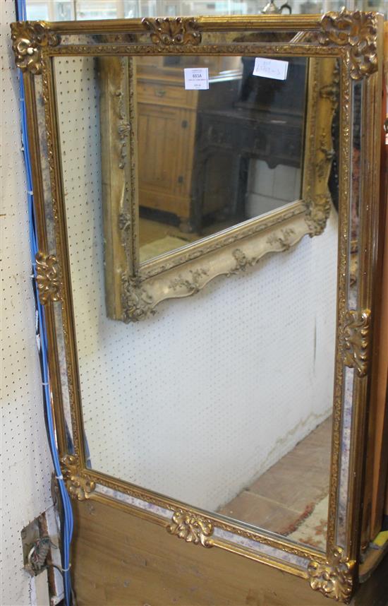 Large gilt frame mirror